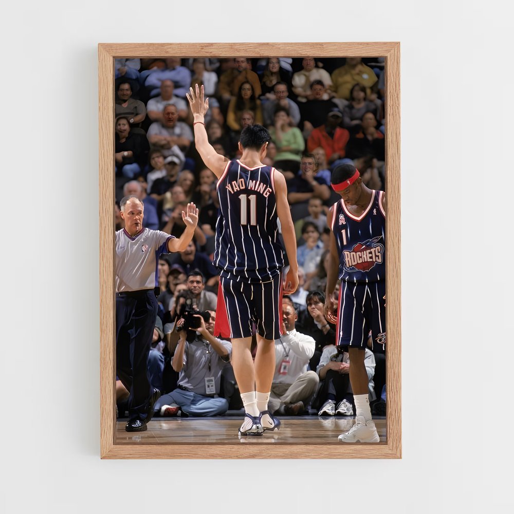 Poster Yao de ming – affiche Basketball (vue 4)